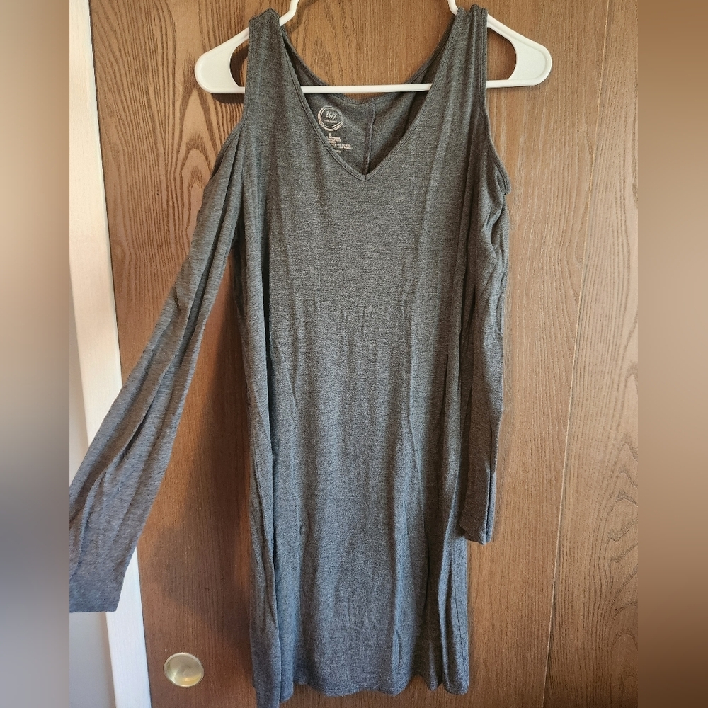 Maurices Gray V-Neck Women's Dress